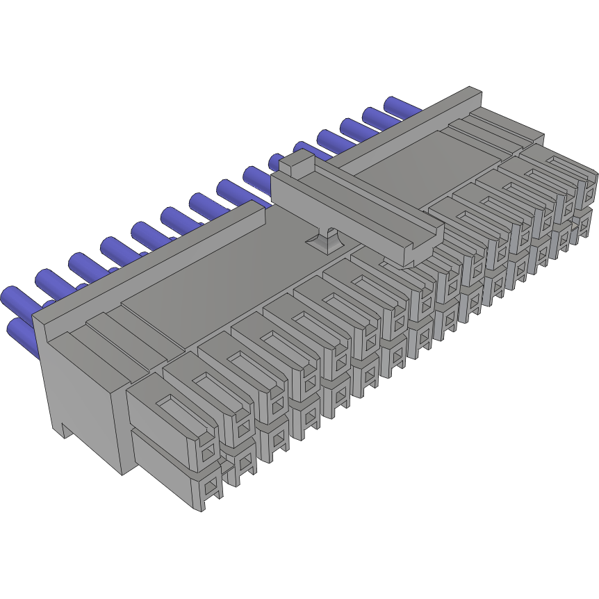 Samtec-MMSD-15-20C-L-24.00-S-K Cable Assembly AC Power Cable Assembly 0.609m Power 30 POS SKT Crimp 20AWG