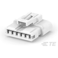 TE Connectivity-2321918-6 Einzeladersteckverbinder, Gehäuse Conn Housing PL 6 POS 2.5mm Crimp ST Cable Mount Natural