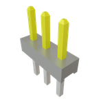Conn Unshrouded Header HDR 3 POS 2mm Solder ST Top Entry Thru-Hole Bulk