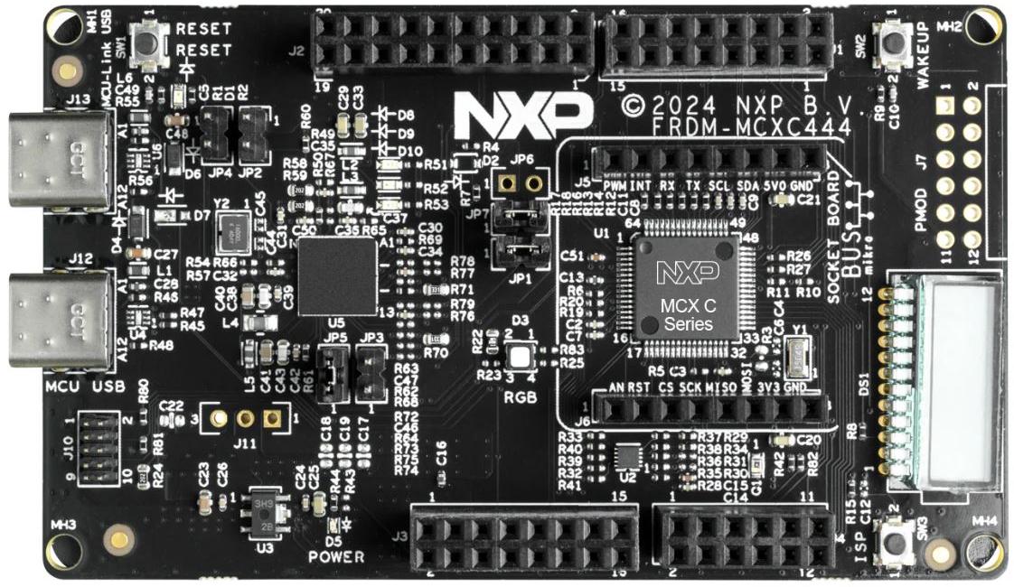 NXP Semiconductors-FRDM-MCXC444 Sistema integrato, schede e kit di sviluppo MCX C444 Microcontroller Development Board 48MHz CPU 32KB RAM 256KB Flash