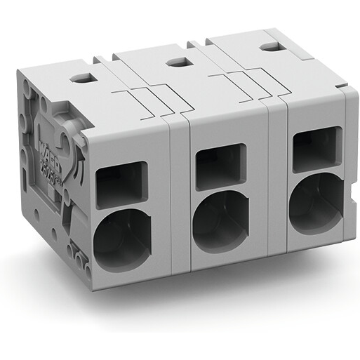 WAGO-2626-1353 连接器接线板 Conn Terminal Block 3 POS 12.5mm Solder RA Thru-Hole 38A Box