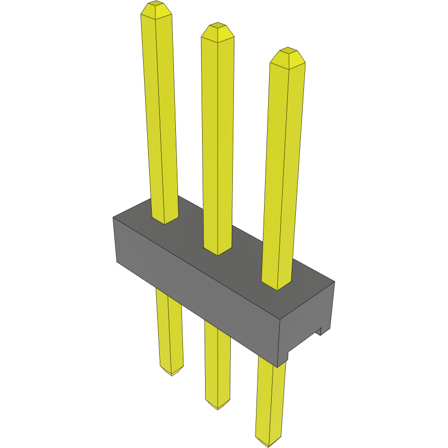 Samtec-MTMM-103-07-L-S-230 Connector Headers and PCB Receptacles Conn Unshrouded Header HDR 3 POS 2mm Solder ST Top Entry Thru-Hole Bulk