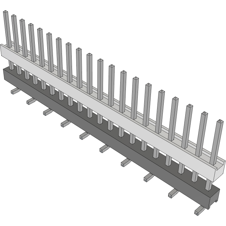 Samtec-HW-20-09-T-S-375-SM Piastre connettori e prese PCB Conn Board Stacker HDR 20 POS 2.54mm Solder ST Top Entry SMD Tube