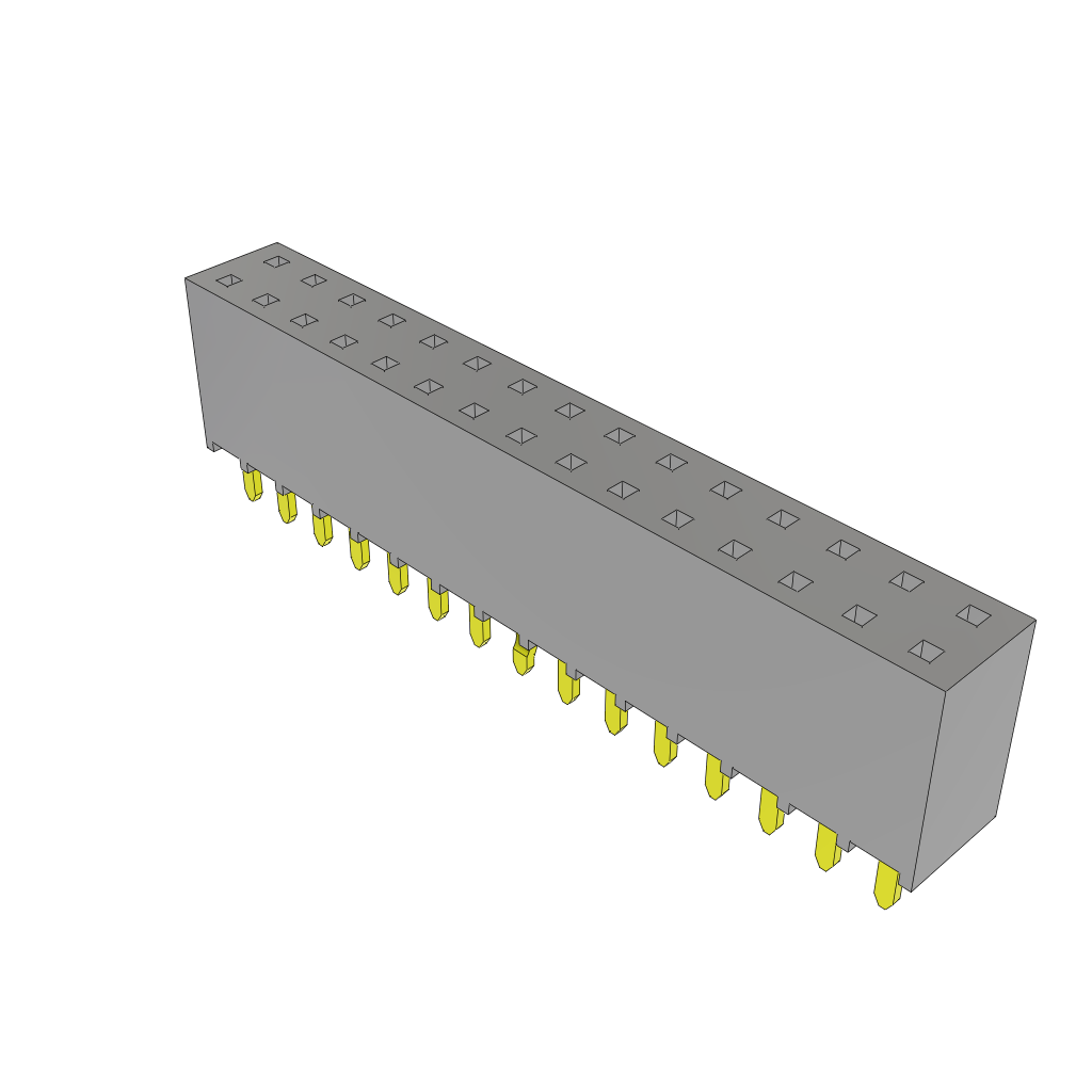 Samtec-SSW-115-21-G-D-LL Steckverbinderleisten und Leiterplattenbuchsen Conn Socket Strip SKT 30 POS 2.54mm Solder ST Top Entry Thru-Hole Bulk
