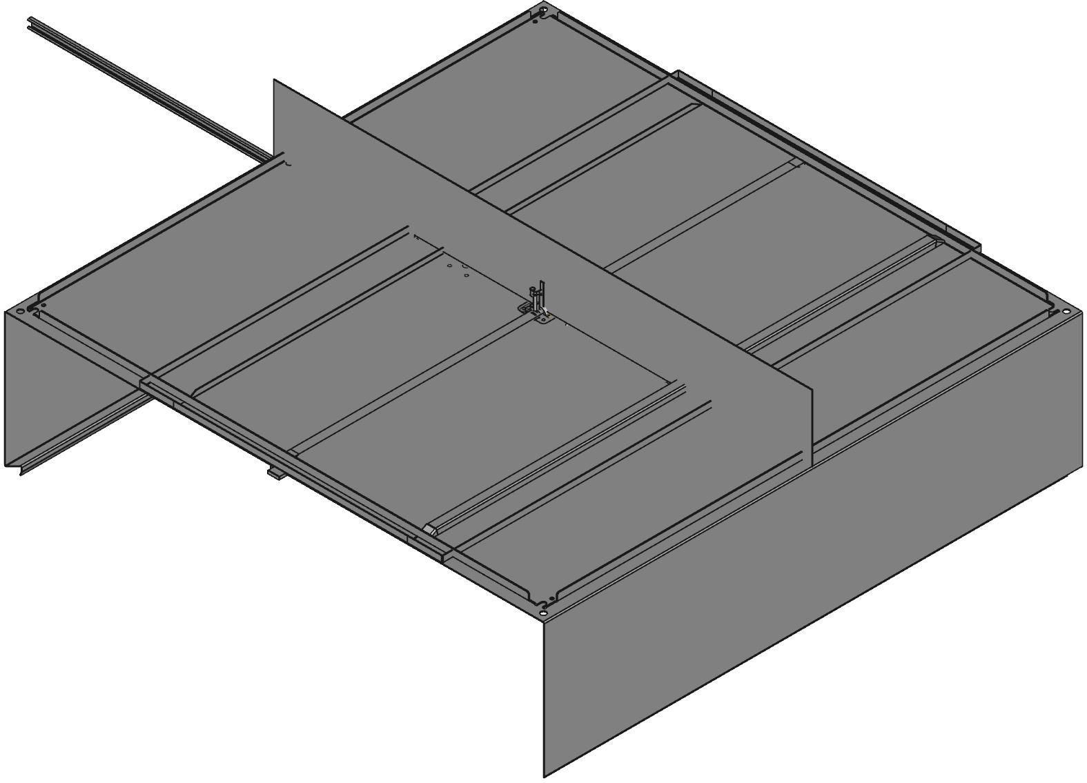 Hammond Manufacturing-C3RMC484812 Kästen, Gehäuse und Gestelle Gray Steel Cabinet