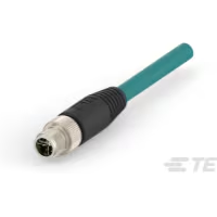 TE Connectivity-TAX3812A202-020 null Cable Assembly Circular Ethernet 2m 26AWG M12 Circular 8 POS M Bag
