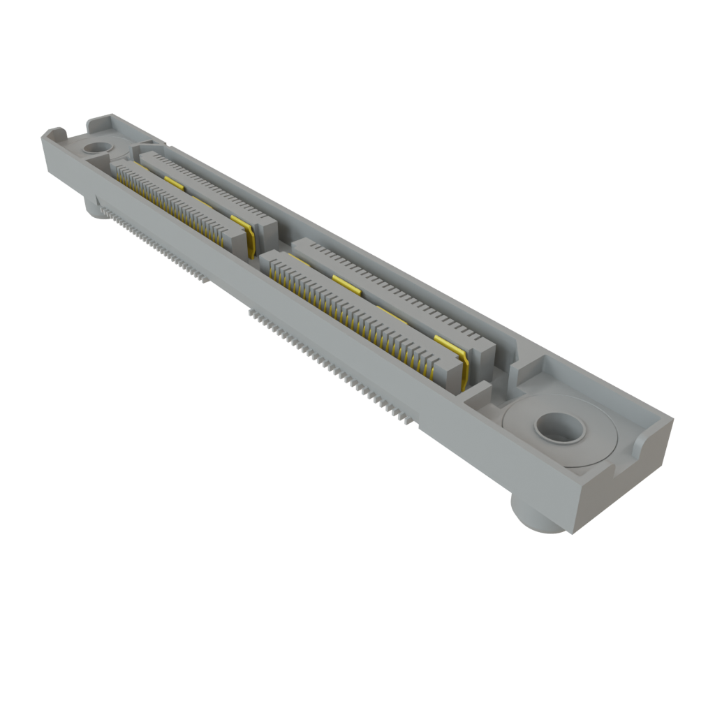 Samtec-QSH-060-01-L-D-A-RT1 连接器插头及 PCB 插座 Conn Micro High Speed Socket Strip SKT 120 POS 0.5mm Solder ST Top Entry SMD Q Strip® Tray