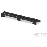 TE Connectivity-4-1437661-2 连接器配件 Connector Accessories 9 POS Barrier Strip Press Fit Cover Black
