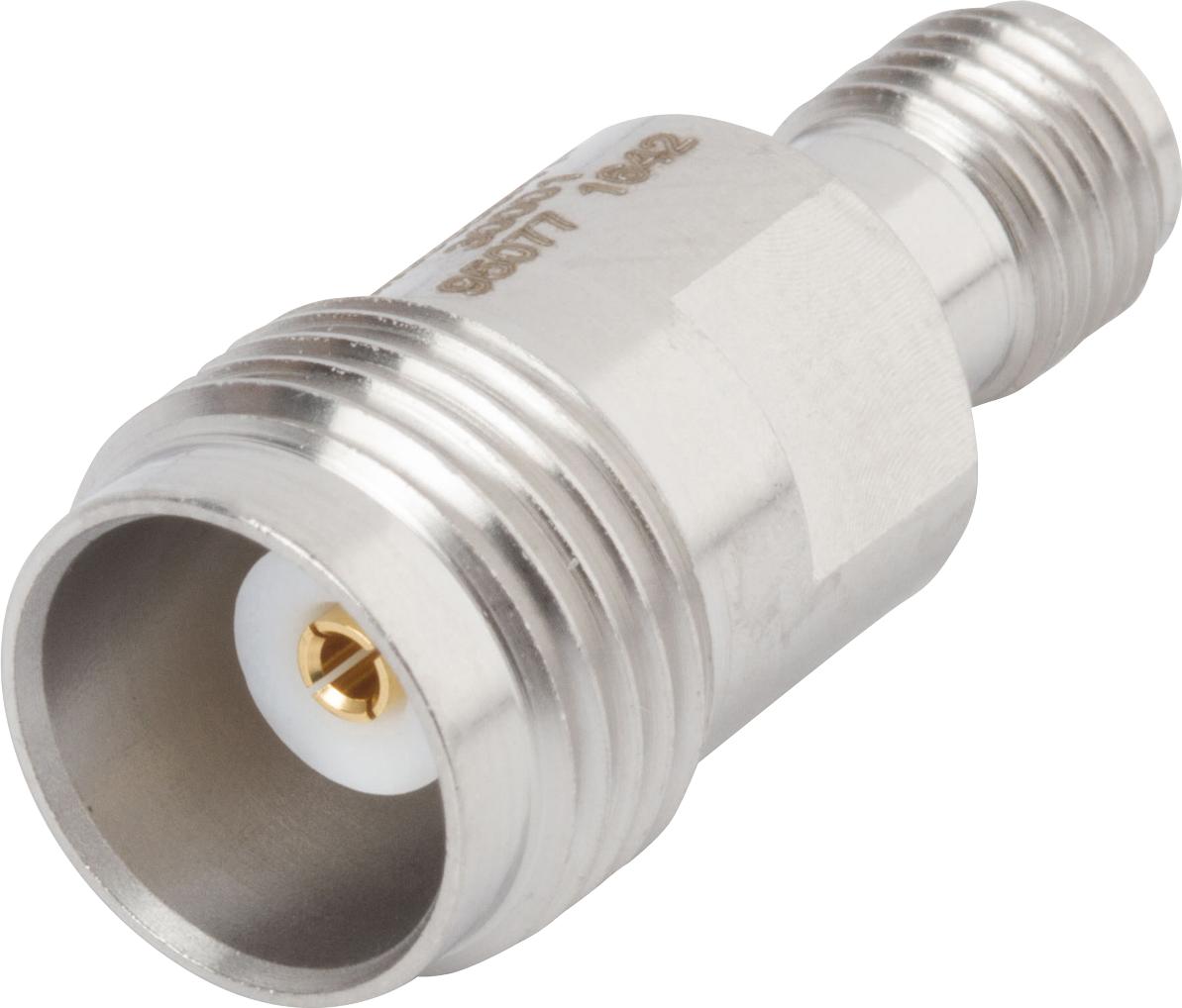 Amphenol SV Microwave-M55339/41-30001 RF-Steckverbinder Conn PTNC-SMA Adapter 0Hz to 11GHz 50Ohm ST F/F Gold Over Nickel Tray