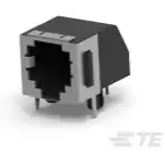 TE Connectivity-5555154-2 Steckverbinder, Telefon und Telekommunikation Conn RJ-14 F 6 POS 1.27mm Solder RA Thru-Hole 4 Terminal 1 Port Cat 3 Package