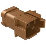 Conn Housing RCP 8 POS Crimp ST Cable Mount Brown