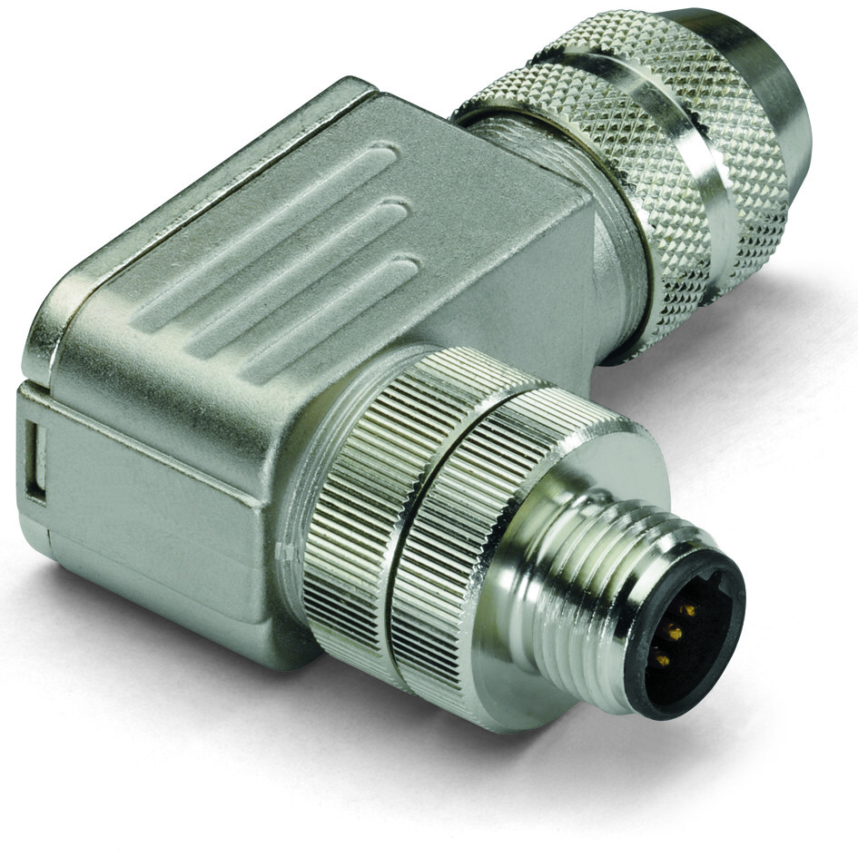 WAGO-756-9413/060-000 圆形连接器 M12 Plug, B-coded, Angled, configurable