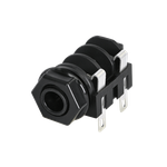 Conn 1/4" Mono Jack F Solder RA Panel Mount 1 Port