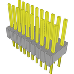 Conn Unshrouded Header HDR 20 POS 1.27mm Solder ST Top Entry Thru-Hole Tube