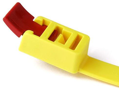 HellermannTyton-RTT750HR.NX900 Kabelbinder Cable Ties, Speedy Polyamide 6/6 Red/Yellow 210mm 888N Bag