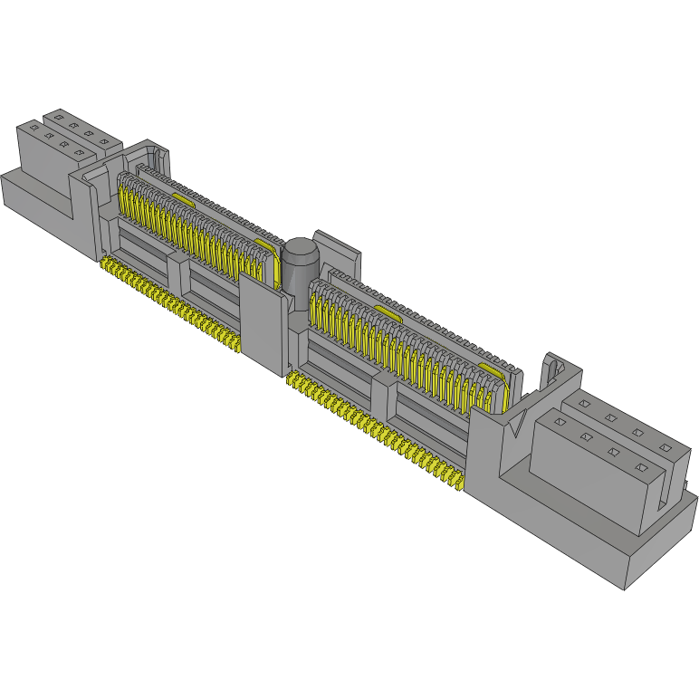 Samtec-QFS-052-04.25-L-D-PC8 Connector Headers and PCB Receptacles Conn Micro High Speed Socket Strip SKT 16Power/104Signal POS 0.635mm Solder ST SMD/Thru-Hole Tray