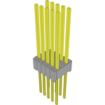 Conn Unshrouded Header HDR 10 POS 1.27mm Solder ST Top Entry Thru-Hole Bulk