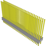 Conn Unshrouded Header HDR 64 POS 1.27mm Solder ST Top Entry Thru-Hole Tube