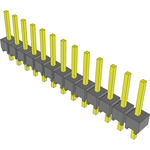 Conn Unshrouded Header HDR 13 POS 2.54mm Solder ST Top Entry Thru-Hole Bulk