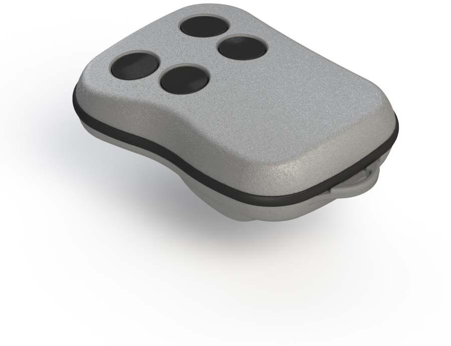 Serpac Electronic Enclosures-CA10B4,GY Cajas, compartimentos y anaqueles Key Fob ABS Enclosure, 4 buttons- Gray