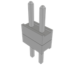 Conn Board Stacker HDR 2 POS 2mm Solder ST Top Entry Thru-Hole Bulk