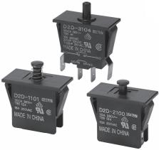 Omron-D2D 1013H Verrouillage de sécurité par interrupteur Switch Safety Interlock N.O./N.C. DPST/SPST Plunger 16A 250VAC Screw Mount Quick Connect 10000000Cycles