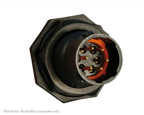 SOURIAU-UTS7106P Steckverbinder, rund Conn Circular PIN 6 POS Crimp ST Jam Nut 6 Terminal 1 Port