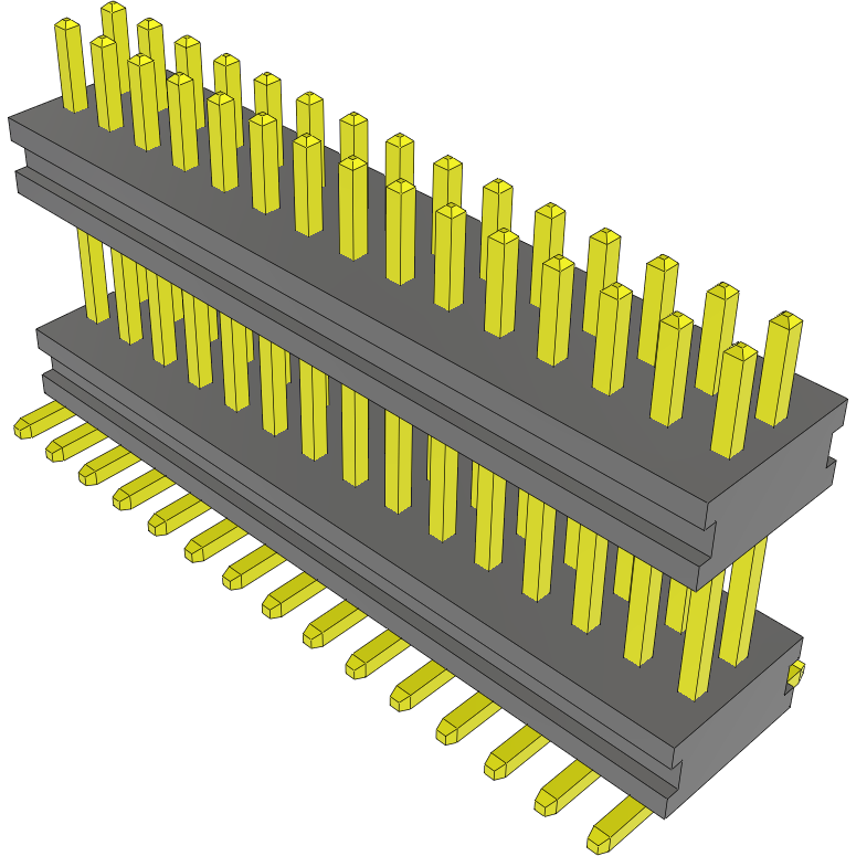 Samtec-MW-15-03-G-D-245-065-A Piastre connettori e prese PCB Conn Board Stacker HDR 30 POS 1mm Solder ST Top Entry SMD FLEX STACK Tube