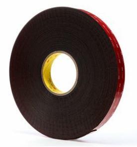 3M-5952-1"X36YD Cintas Tapes Double Side Adhesive Acrylic Metal/Glass Black Foam 32.9m