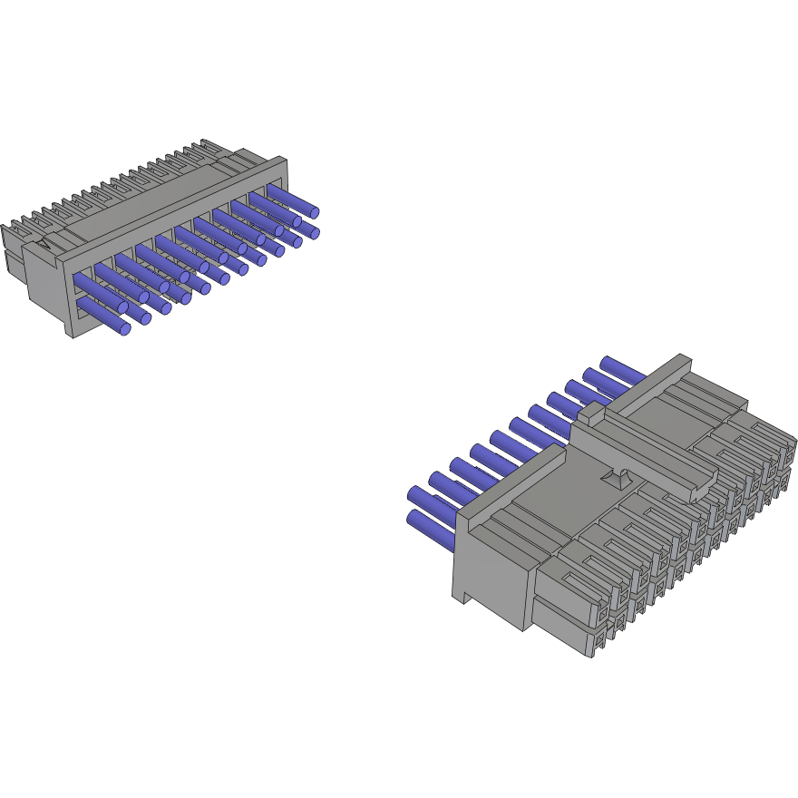 Samtec-MMSD-11-20-L-14.00-D-K-LDX Cable Assembly AC Power Cable Assembly 0.355m Power to Power 22 to 22 POS SKT-SKT Crimp-Crimp 20AWG