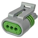 Delphi-12162280 Einzeladersteckverbinder, Gehäuse Conn Housing F 3 POS Crimp ST Cable Mount Gray