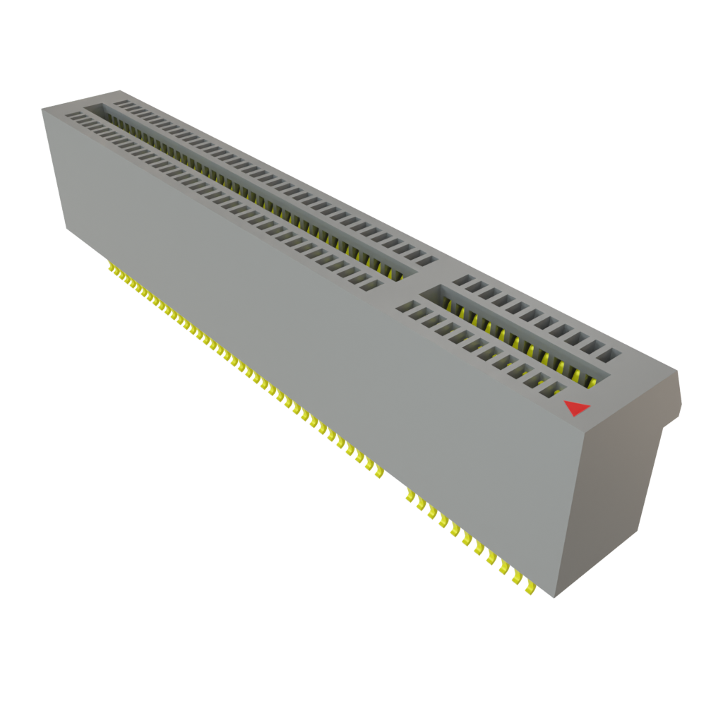 Samtec-PCIE-098-02-F-D-EMS3 Connector Card Edge Conn PCI Express Card Edge F 98 POS 1mm Solder ST Edge Mount Tube