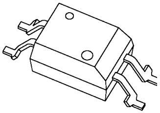 Toshiba-TLP241AF(TP4,F Relais d&rsquo;état solide photo relay consist of a photo MOSFET