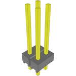 Conn Unshrouded Header HDR 4 POS 2.54mm Solder ST Top Entry Thru-Hole Bulk