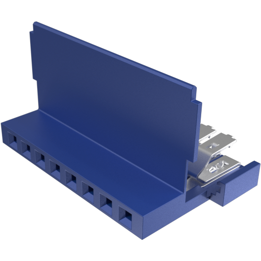 Amphenol Communications Solutions-65801-008LF Steckverbinder, FFC-FPC Clincher™ Flex Connectors, Receptacle Assembly, Single Row, 8 Positions, 2.54mm (.100in) Pitch