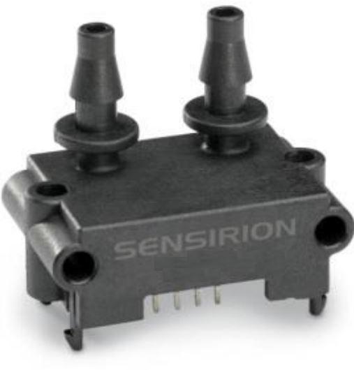 Sensirion AG-SDP816-125PA Sensor de presión de montaje en tablero Pressure Sensor 0.1V to 0.9V -0.0125kPa to 0.125kPa Differential 4-Pin Tray