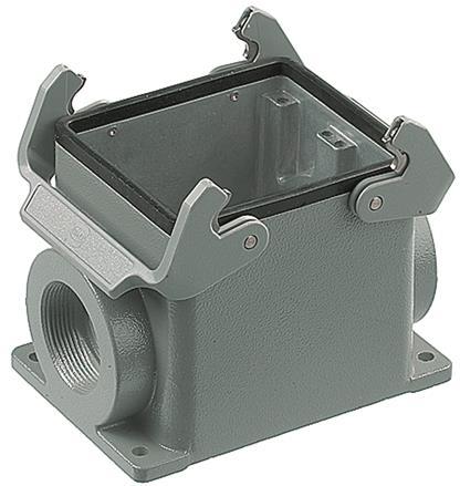 HARTING-09300320273 抽缩起动适配器 Surface Mount Housing 90° 32B Shell Size Powder Aluminum Die Cast Double Lock Han®