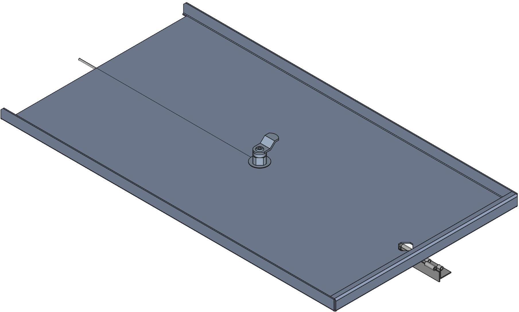 Hammond Manufacturing-RSDP19010BK2 null Hinged Panel Rail Door, Steel