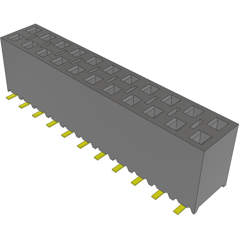 Samtec-TSM-111-02-F-DV Steckverbinderleisten und Leiterplattenbuchsen Conn Unshrouded Header HDR 22 POS 2.54mm Solder ST Top Entry SMD Tube