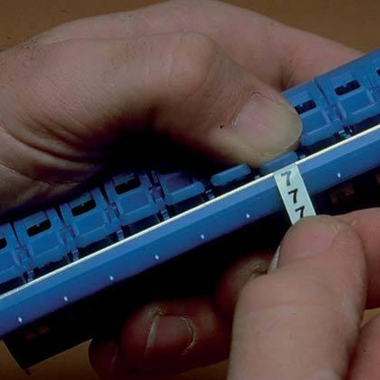 Panduit-PMD-0-9 Marcadores de cable Cable Markers Pre-Marked Polyester White