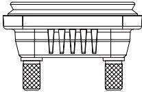 Amphenol-CAP-WD1CSPA1 Steckverbinderzubehör Connector Accessories Cap Straight