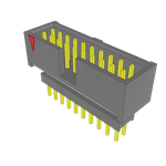 Conn Elevated Shrouded Header HDR 20 POS 2.54mm Solder ST Top Entry Thru-Hole Layer