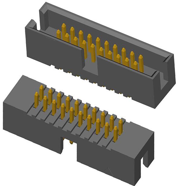 CnC Tech, LLC-3221-14-0100-00 Steckverbinderleisten und Leiterplattenbuchsen Conn Shrouded Header HDR 14 POS 1.27mm Solder ST Thru-Hole