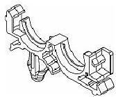 Aptiv-12034281 null Cable Management and Protection, Clamp 0.51in Polypropylene