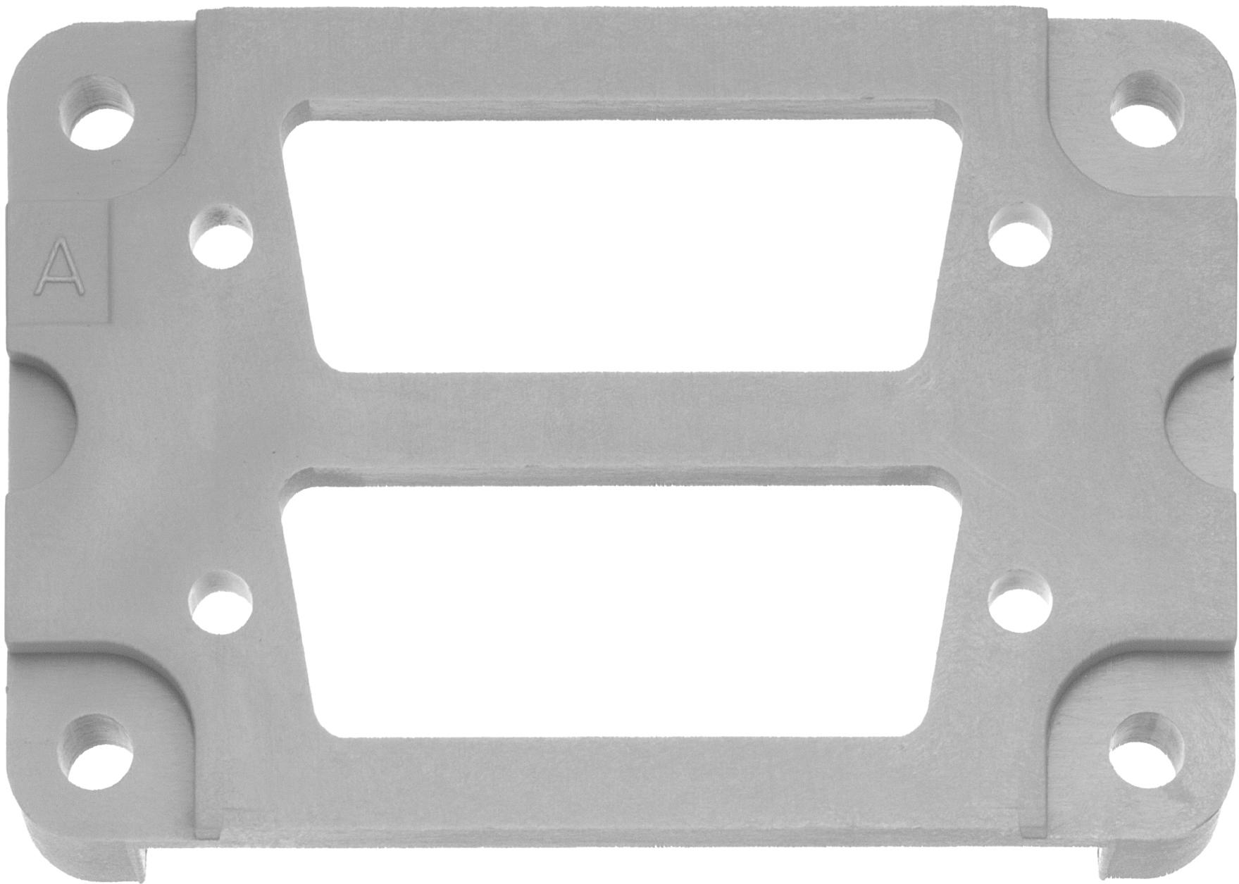 Amphenol-C146N33025G1 Accessori per connettori Connector Accessories Adapter Straight Polyamide Gray heavy/mate®