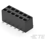 TE Connectivity-969973-6 连接器插头及 PCB 插座 Conn Socket Strip RCP 12 POS 2.54mm Solder ST Top Entry/Bottom Entry SMD Reel