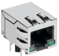 Bel Fuse-SI-51009-F Steckverbinder, Telefon und Telekommunikation Conn RJ-45 RCP 8 POS 1.27mm Solder RA Thru-Hole 14 Terminal 1 Port