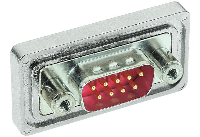 HARTING-09678096715 Steckverbinder, D-Sub Conn D-Sub F 9 POS Solder Cup ST Panel Mount 9 Terminal 1 Port