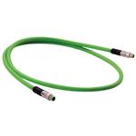 Cable Assembly Circular 1.5m 22AWG M8 Circular to M8 Circular 4 to 4 Straight to Straight