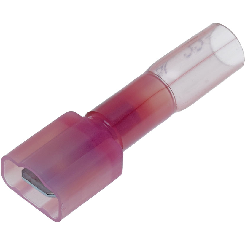 Molex-0191640015 Connector Terminals Quick Disconnect Terminal 18-22AWG Copper Red M 40.39mm Zinc Chromate Perma-Seal™ Carton